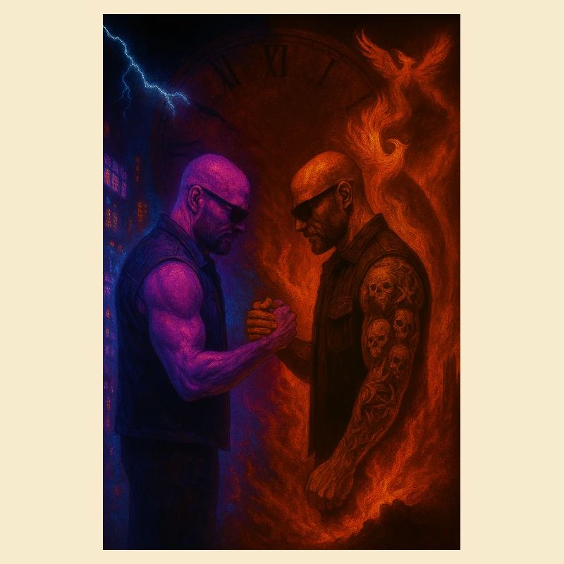 Duel des éléments entre le feu et la glace