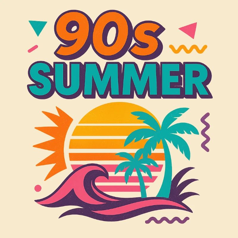 90s Sommer Retro Design
