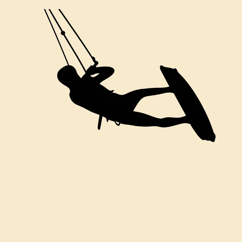 Kiter. Kitesurfing