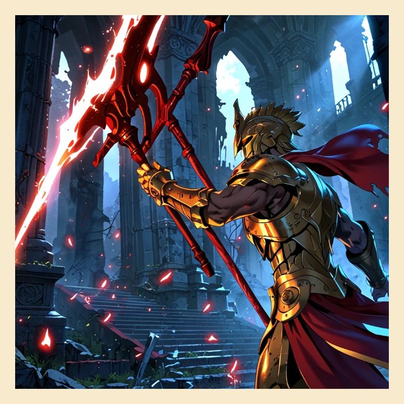 Mythical Warrior in Epic Combat