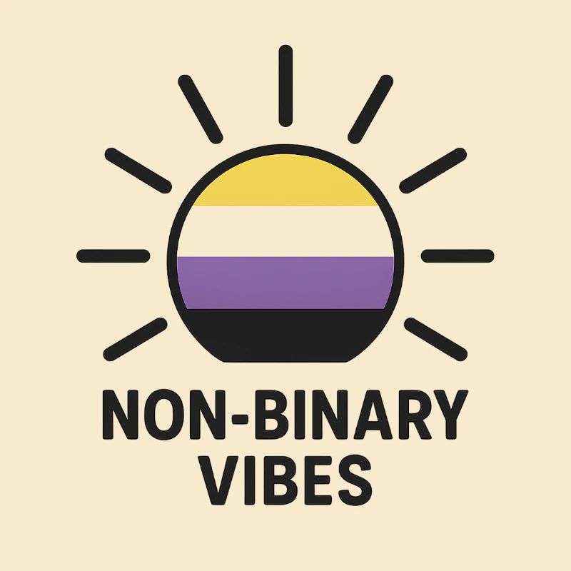 Non-Binary Vibes Sonnenlogo