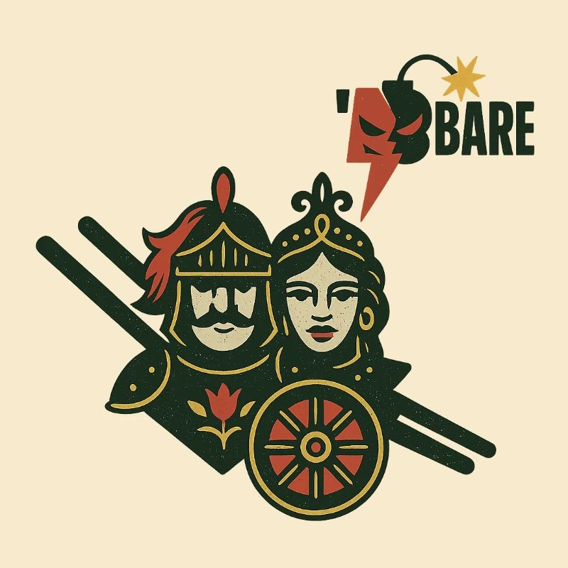 Medieval Warrior Duo with Artistic Aesthetics