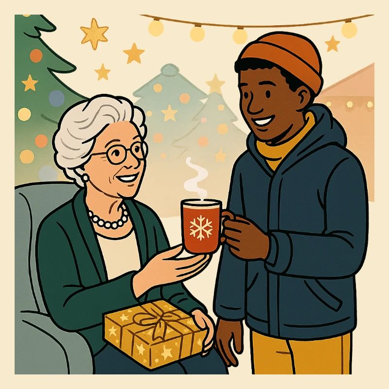 Grand-mère Karin avec son petit-fils