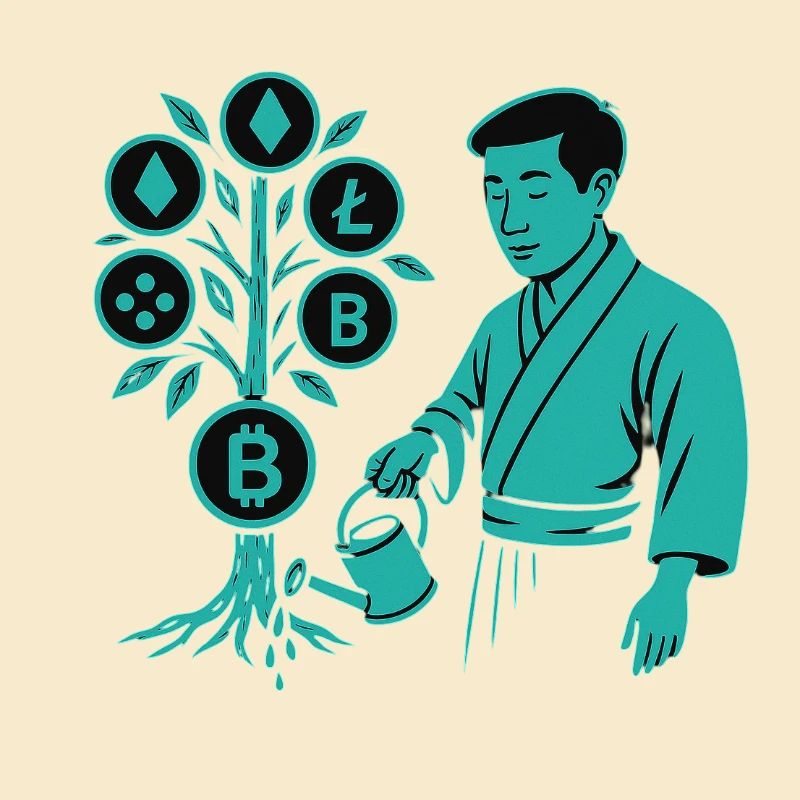 Satoshi-Baum Wurzeln der Krypto-Revolution Bitcoin