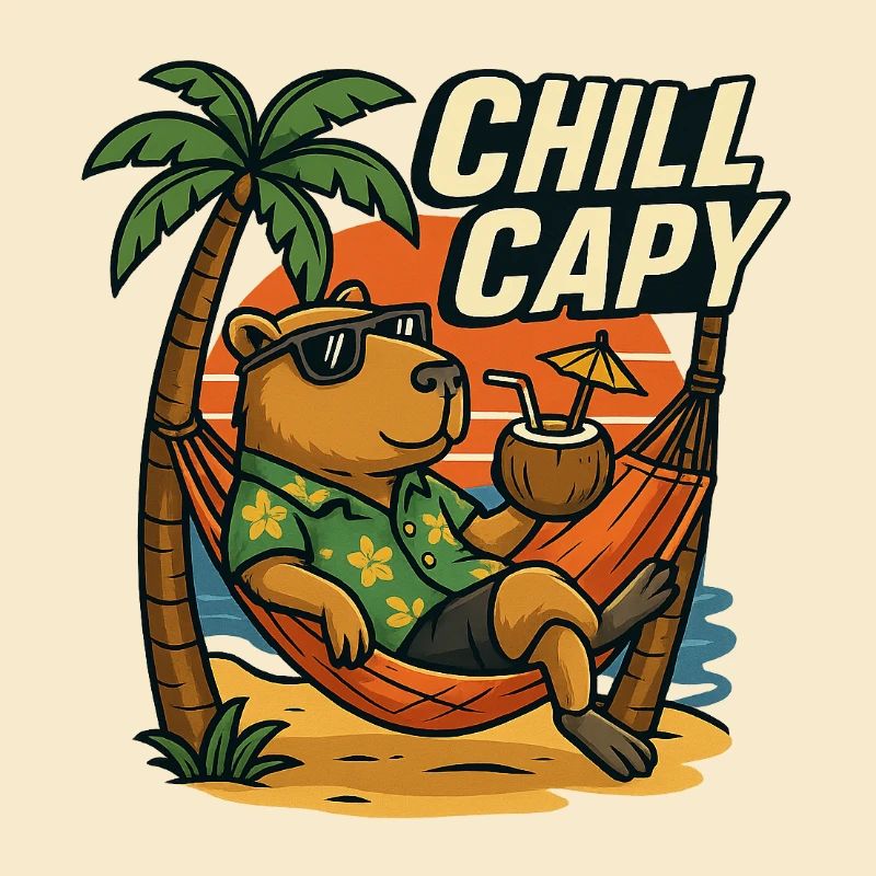 Chill Capy – Beach Capybara