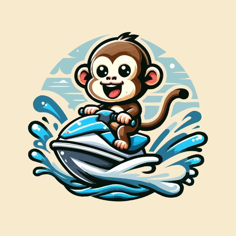 Singe sur Jet Ski Aventure