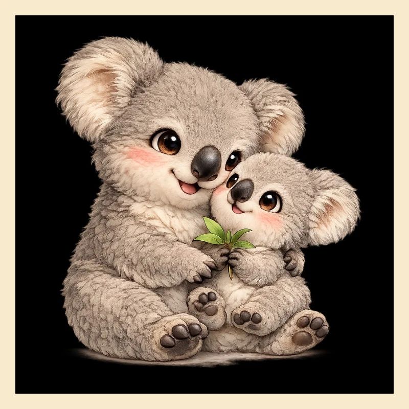 Maman Koala avec son bébé