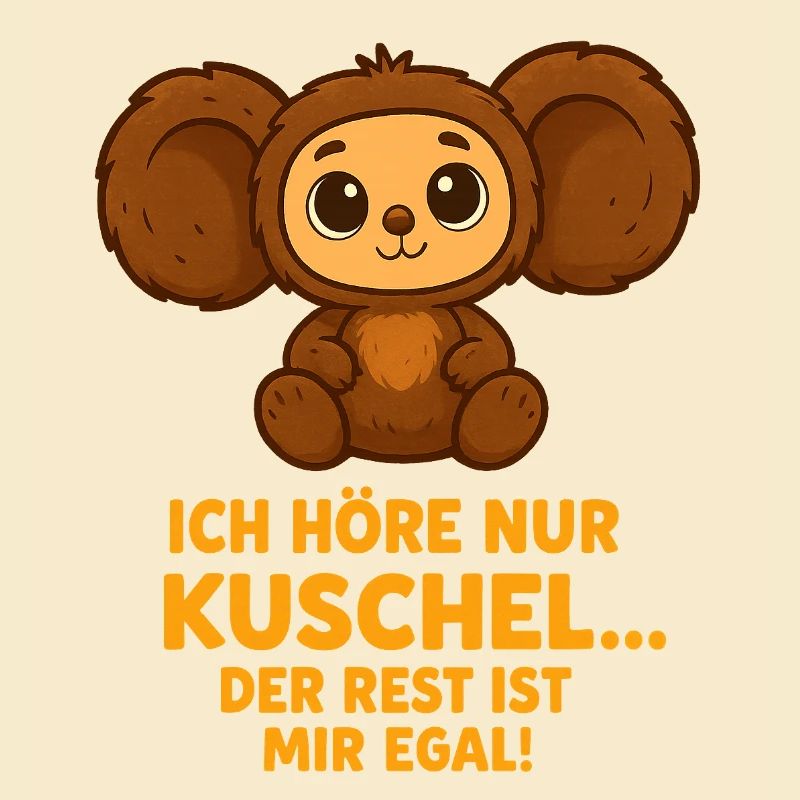 Cuddly bear with saying
