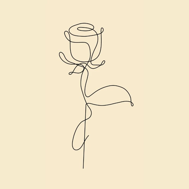 ligne de rose