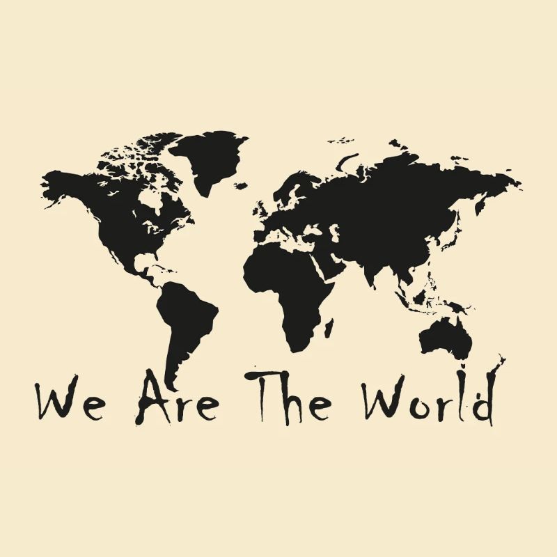 World Unity Map Silhouette