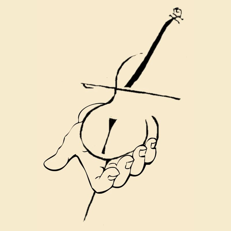 Cello in der Hand