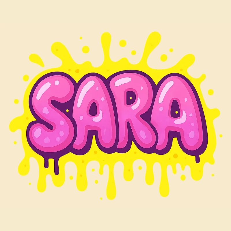 Graffiti SARA Name Gift Ideal Printable