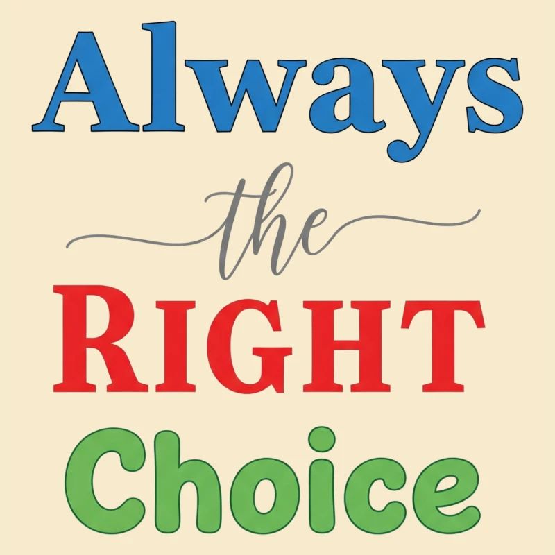 Vivid Multicolour Typography Design