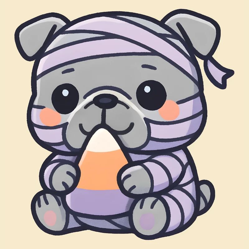 Dog Mummy Candy Corn