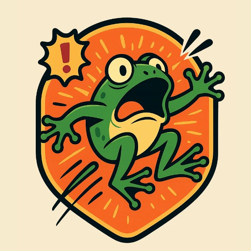 Panic Frog badge