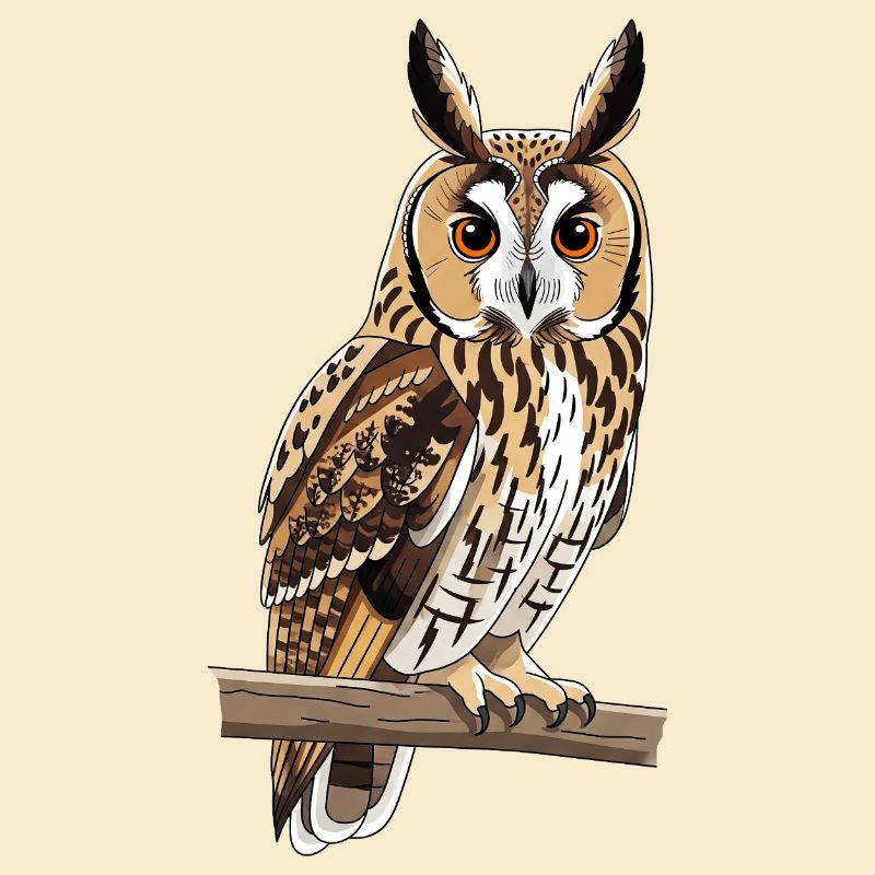 Long-eared Owl Asio Otus