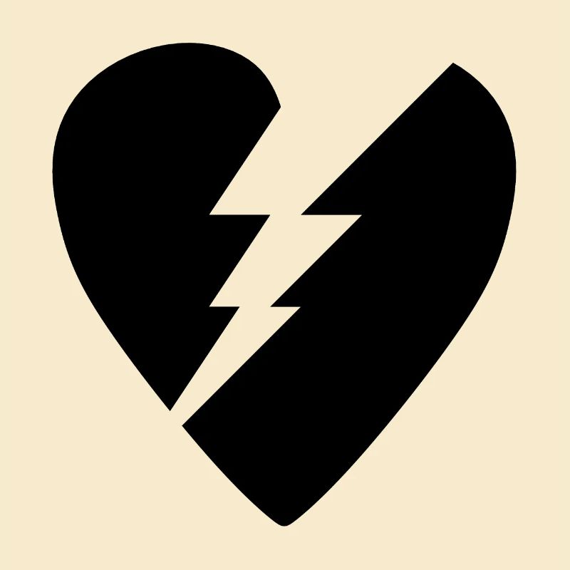 Cœur Noir Brisé logo