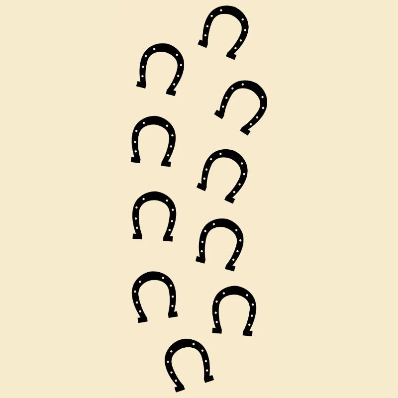 Horseshoe prints