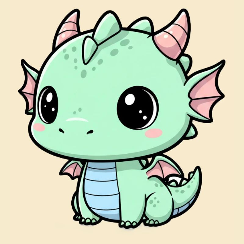 Mint Dragon Cuddle Buddy