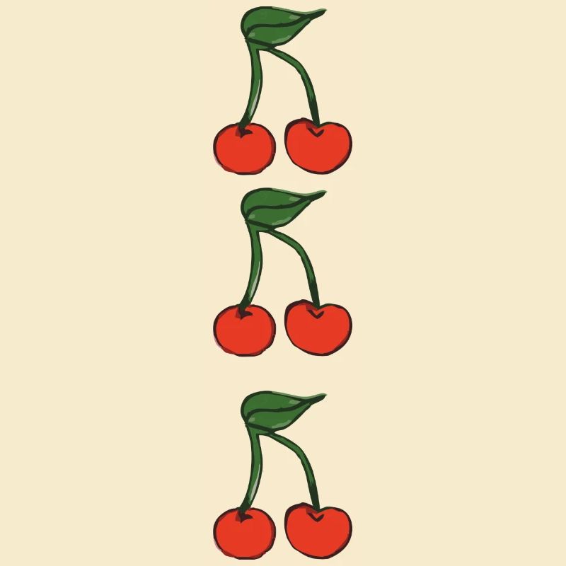 Cerises 3 fois