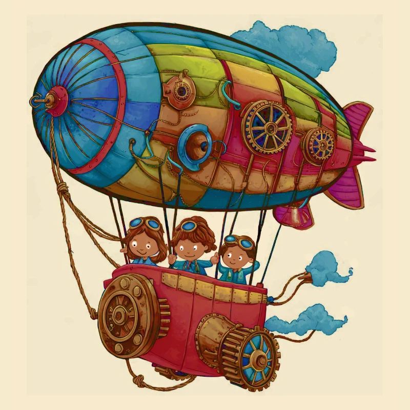 Dirigeable Steampunk habile