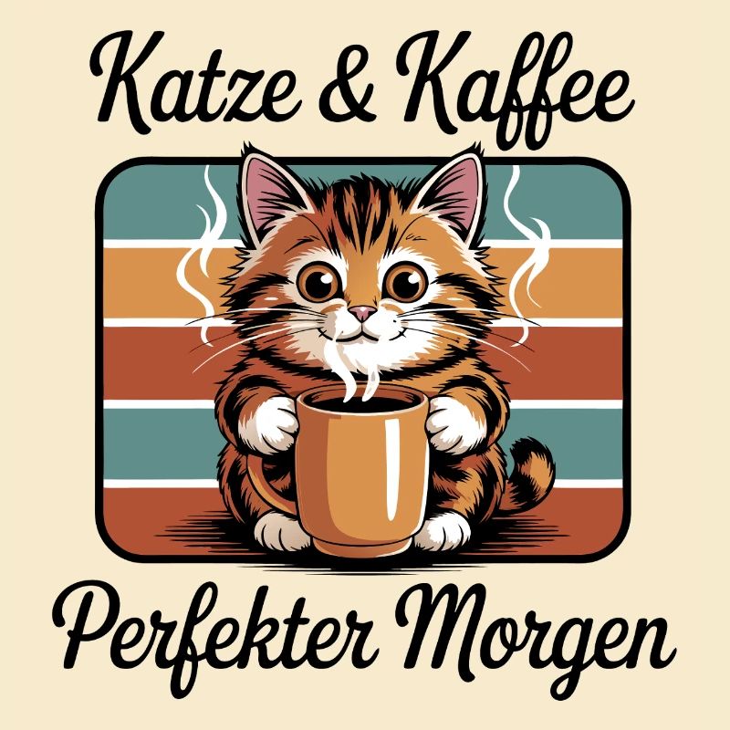 Katzenkaffee Retro Kaffeepause