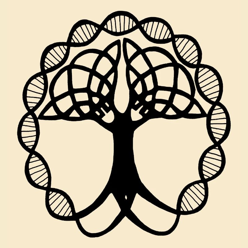 Seltsamer schwarzer Baum