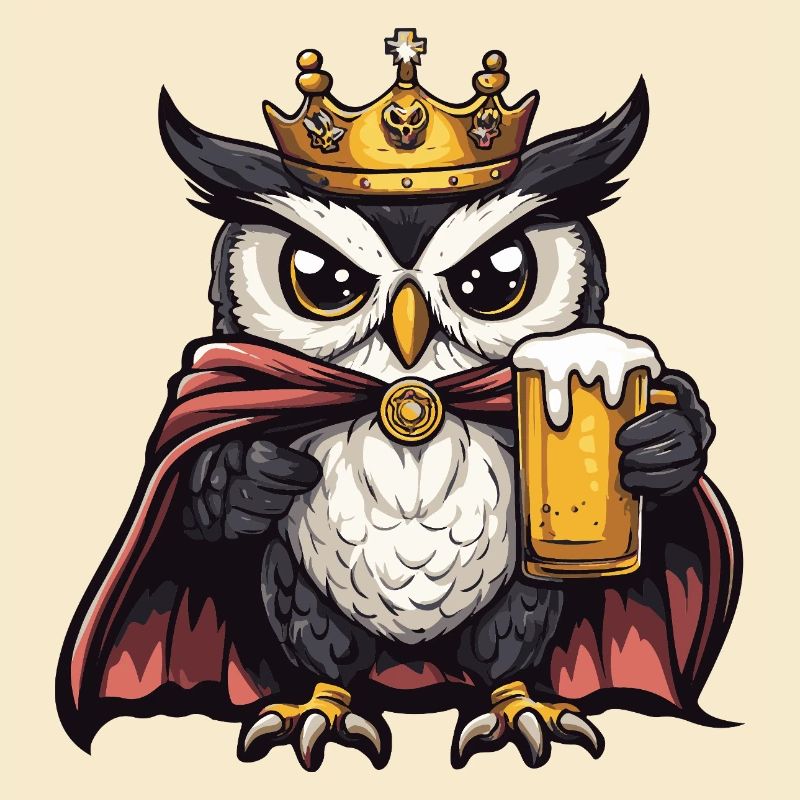 Eule Bier König