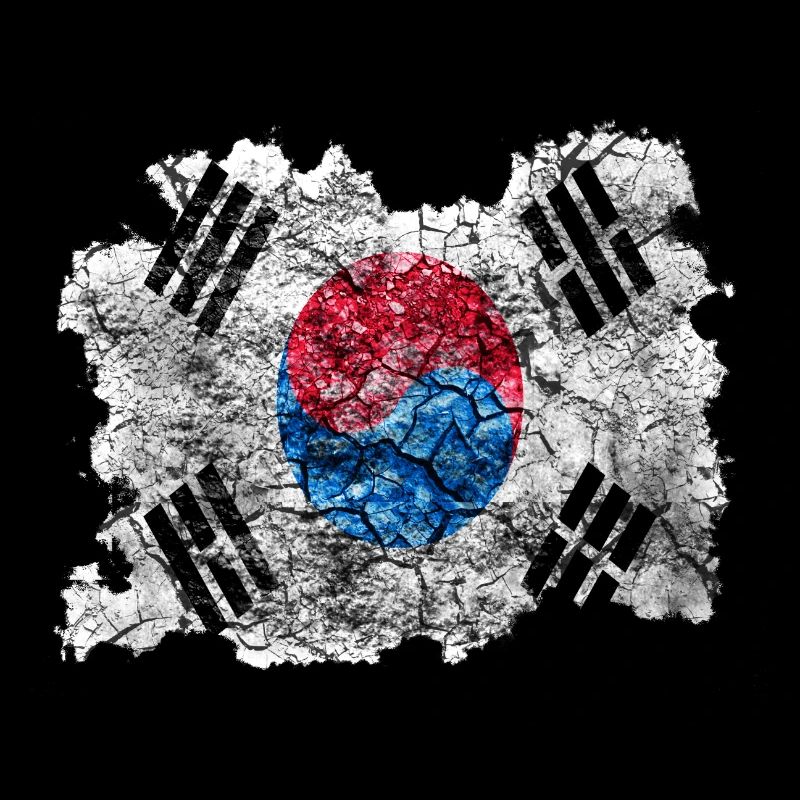 Corée (Sud) Drapeau Vintage