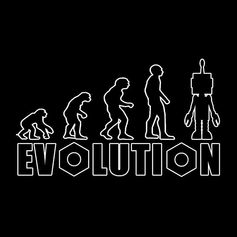 Evolution von Mensch zu Android