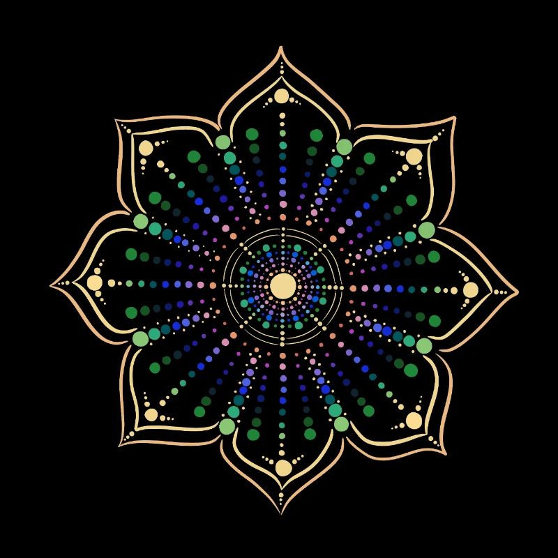Punkte Mandala Illusion