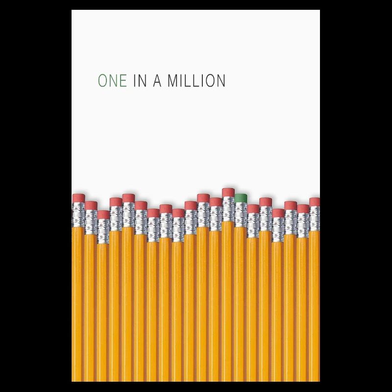 Design unique unique à déclaration unique sur un million