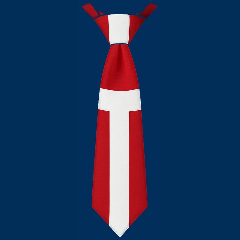 Cravate Danemark – Conception du drapeau
