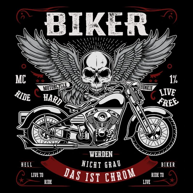 Biker werden nicht grau - Das ist Chrom