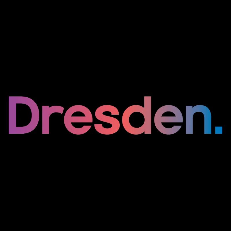 Dresden Typography Colors City Icon Logo icon