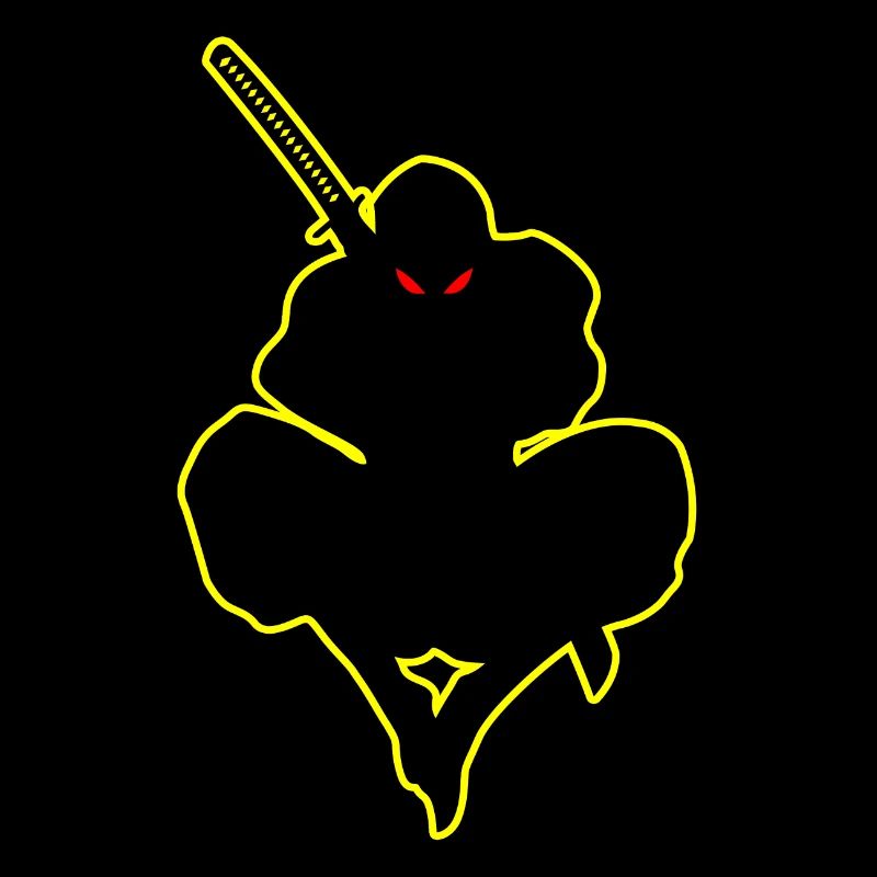 Dark Ninja Warrior Ninja Shadow Amoureux de Ninja