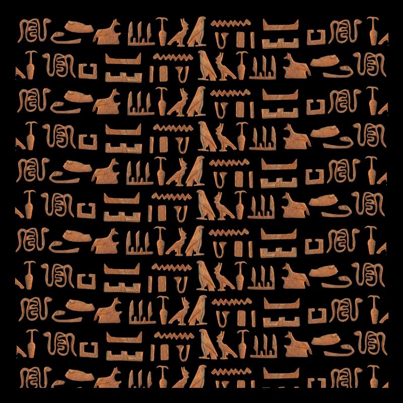 Ancient Egypt, hieroglyphic pattern, gift idea