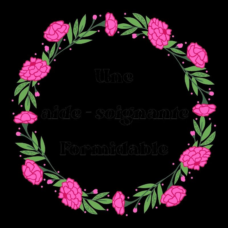 Une aide soignante formidable - couronne de fleurs