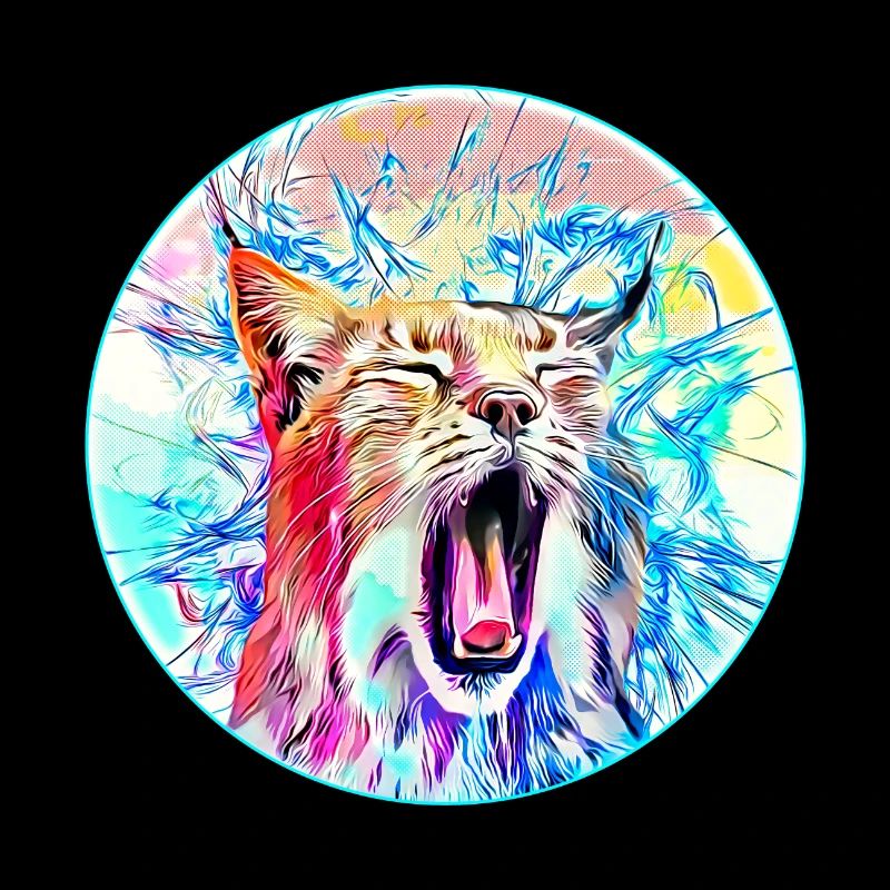 Chat lynx en liberté un chat sauvage