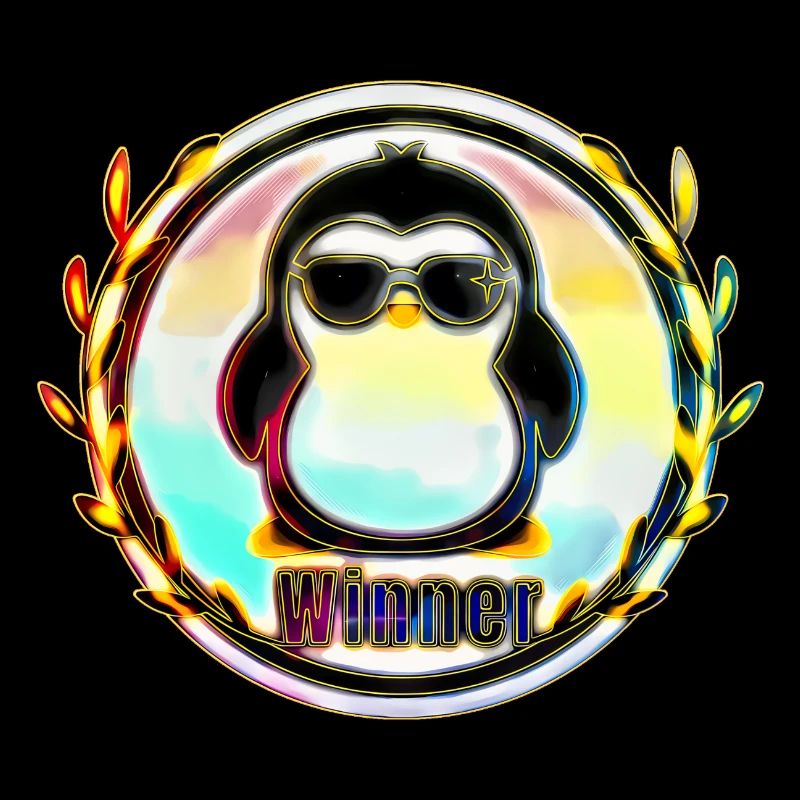 Sieger Pinguin Abzeichen