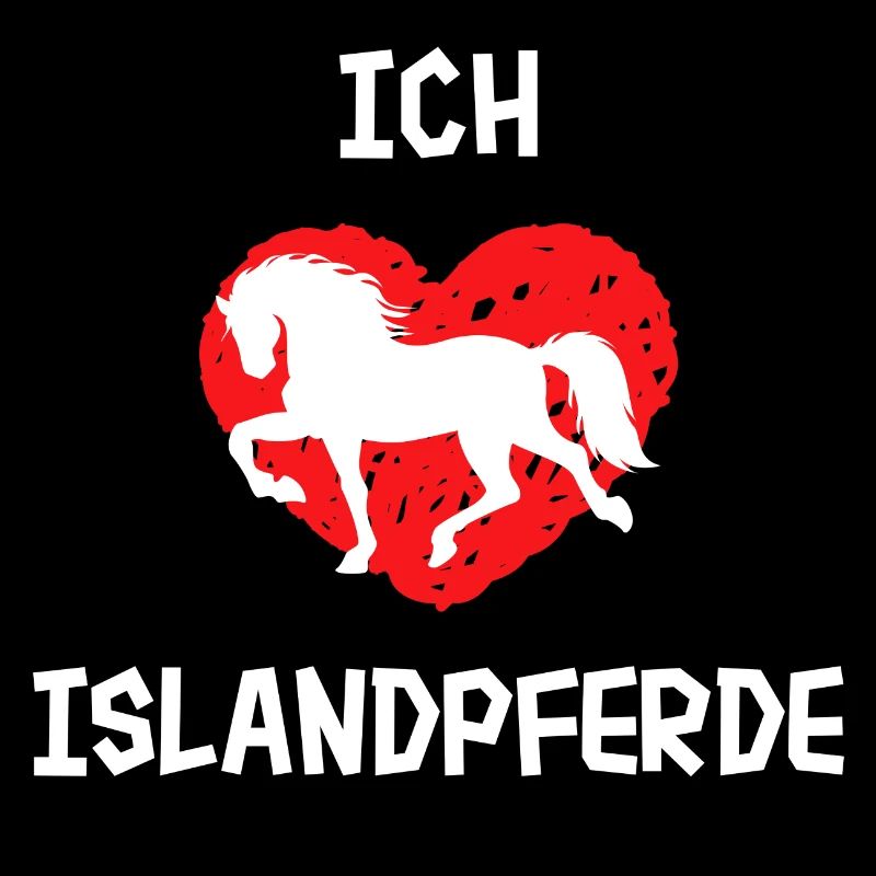 Islandpferde Ich Liebe Pferde Statement Herz