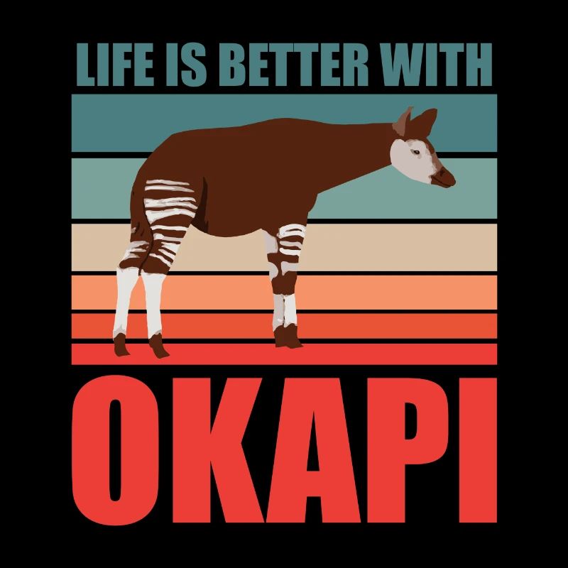 Okapi im Einklang mit der Natur