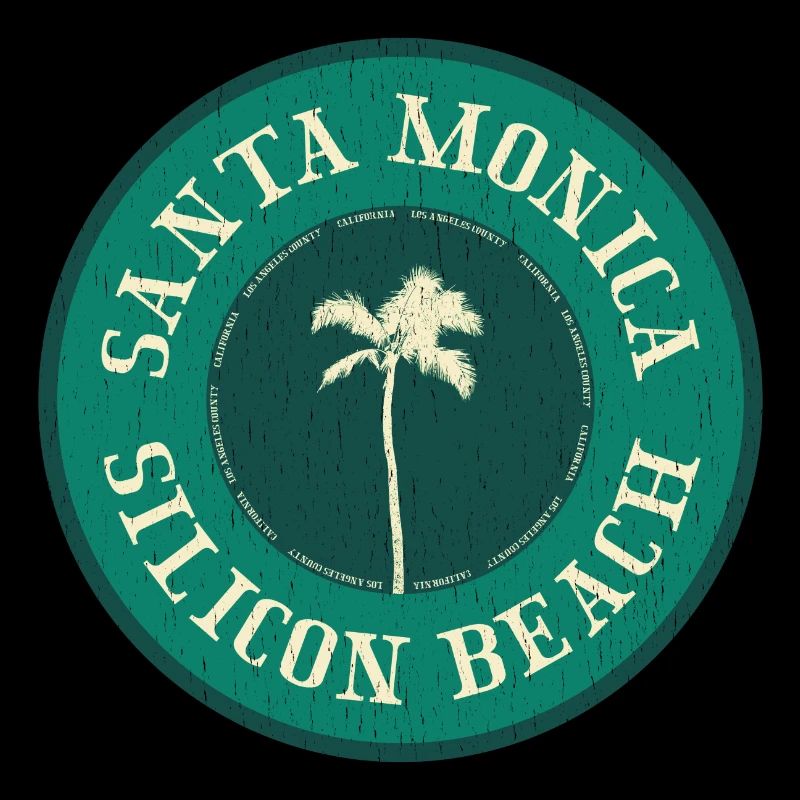 Badge de la plage de Santa Monica