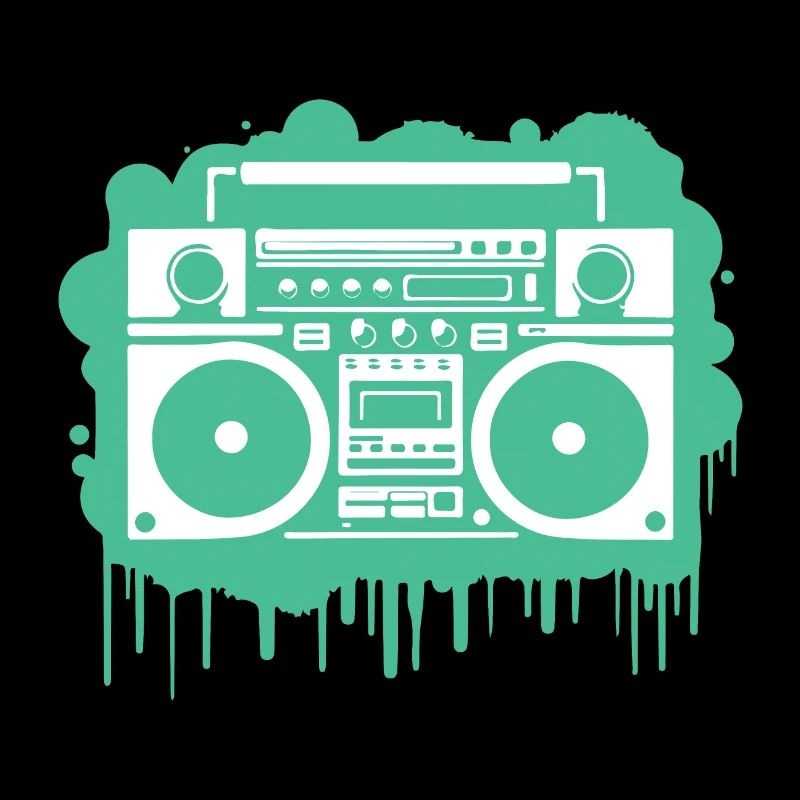 Cyan Ghettoblaster