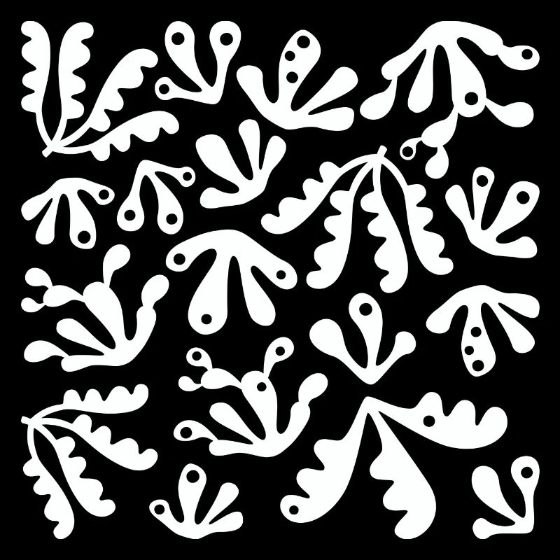 Abstrait Corail L Blanc