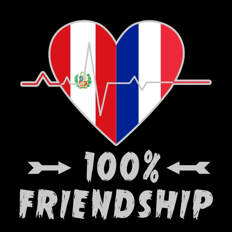 Peru und Frankreich 100% Freundschaft
