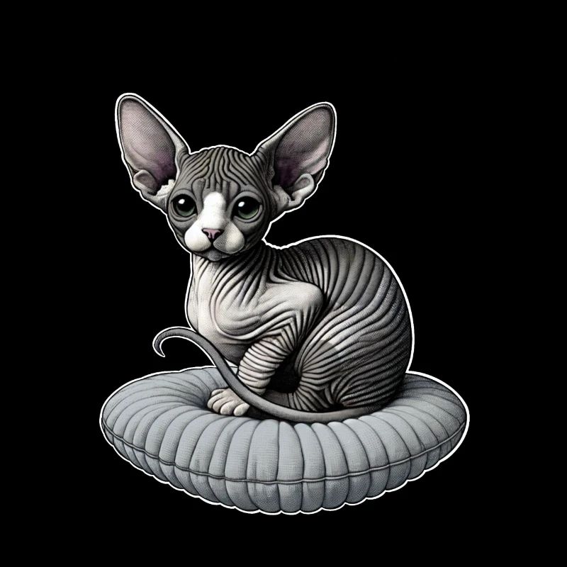 Petit chat Sphynx