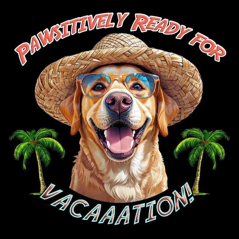 Labrador au look estival : Pawsitively Ready