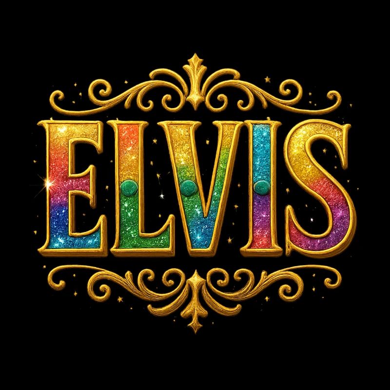 ELVIS Glitter Gold Sequins