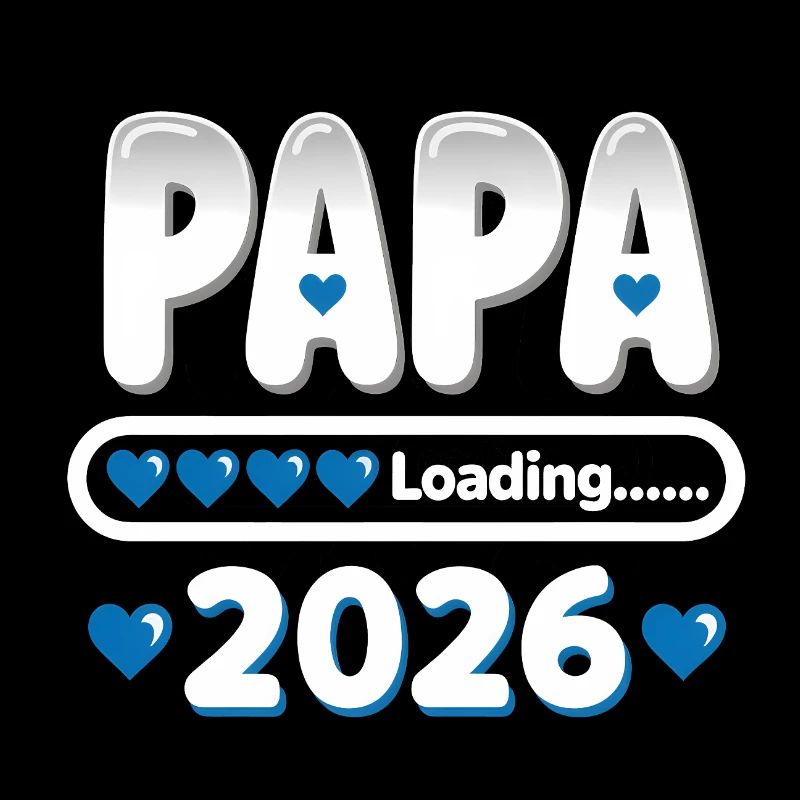 2026 Papa Loading – werdender Vater Geschenk